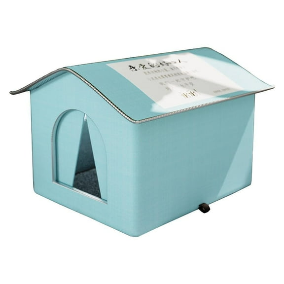 Outdoor Garden Cats Shelter Strays Cats Protective Nest from Rain and Cold Prevent  Weatherproof Shelter for Feral Cats, Waterproof Roof, Easy Assembly, Warm and Cozy Pet Home