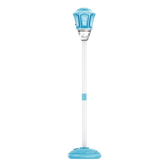 Outdoor Street Light Bubble Machine, Automatic Rechargeable Bubble Blower with Light & Music, Remote Control Electric Bubble Maker for Camping, Wedding, Party Decor(Blue-1pc)
