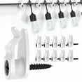 thumbnail image 1 of Outdoor String Light Clips - 10 Pack Weatherproof Cable Hanger Hooks for Hanging Lights, Holiday Patio Decor, 1 of 8