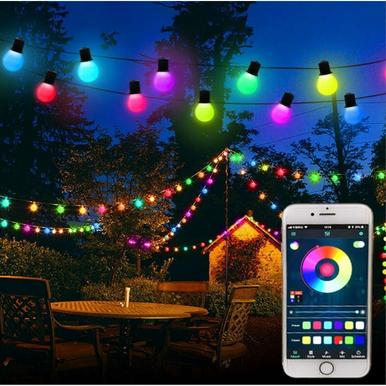 Colored patio lights on sale