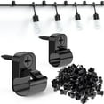 thumbnail image 1 of Outdoor String Lights Hangers, Christmas Light Clips, Lights Hanger Hooks for Hanging Christmas Light, Fairy Lights, Outdoor Patio Lights, 38 Pack, Black, 1 of 7