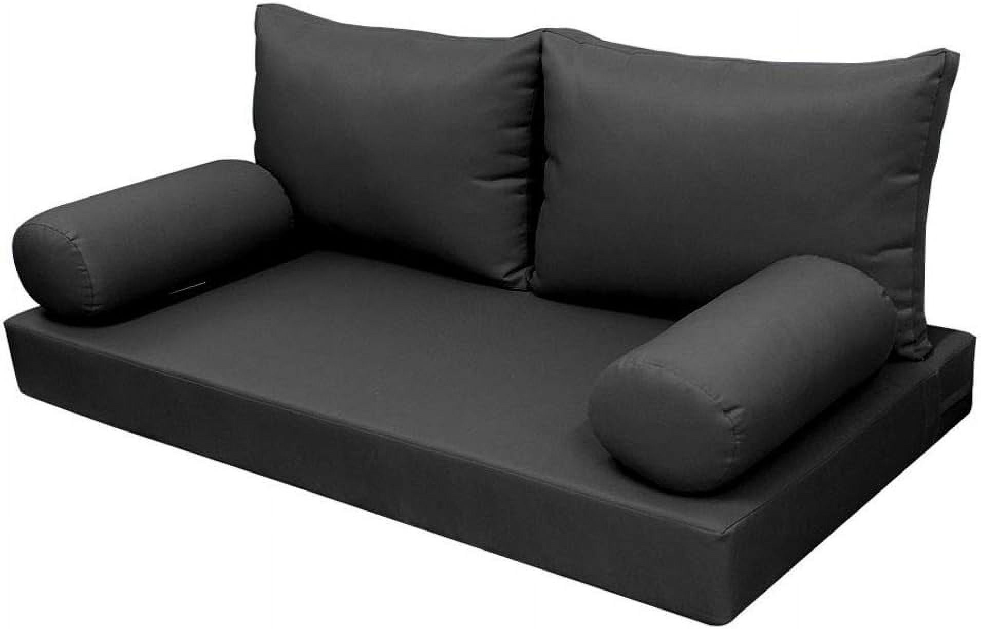 Outdoor Style 2 Twin Knife Edge Daybed Mattress Bolster Pillow Fitted