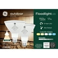 thumbnail image 1 of GE Outdoor Style PAR38 LED Floodlight, 150 Watt Replacement, 5 White Tones, 2pk, 1 of 8