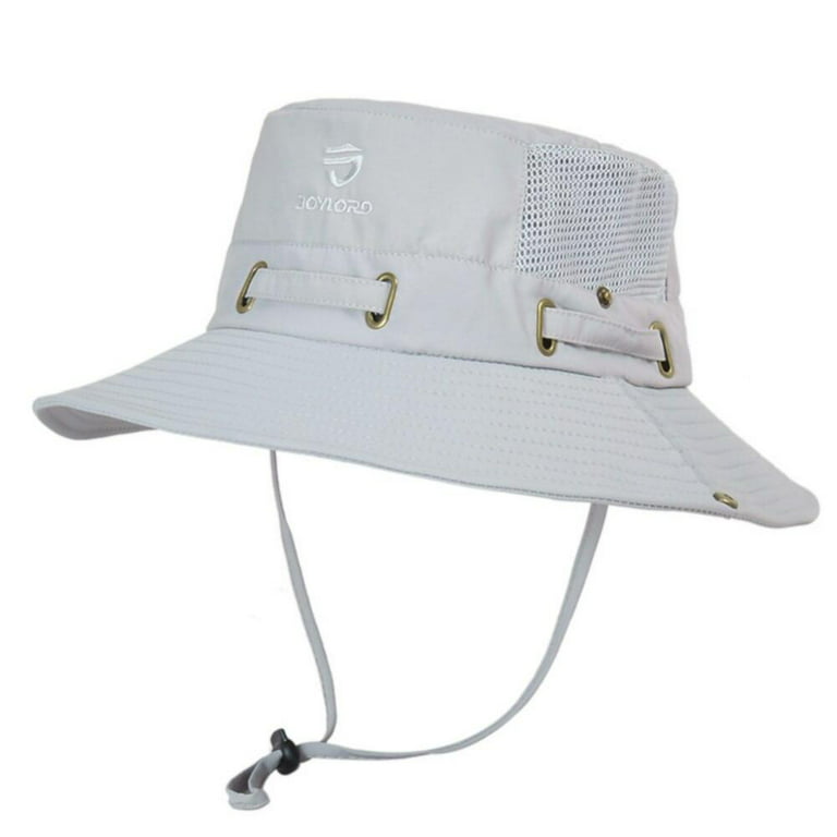 Naiyafly Outdoor Summer Fishing Hats Men Anti-UV Sunshade Breathable Hiking Beach Bucket Hat male Fisherman Waterproof Quick Dry Cap, adult Unisex