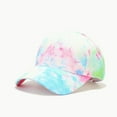 thumbnail image 1 of Outdoor Sun Baseball Cap - 3D Printed Tie Dye Snapback Hat for Unisex Summer Adventures, 1 of 5