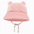 thumbnail image 1 of Outdoor Sun Hat Children Bucket Hat Comfortable Sun Shading Breathable Stylish Cartoon Print Everyday Baseball,3-12 Months, 1 of 7
