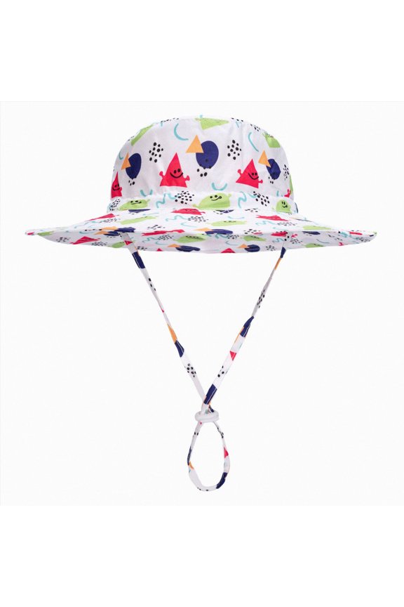 Outdoor Sun Hat For Toddler Baby Kids Fishing Hat UPF 50+ Breathable Sun Hat Beach Hat,6-10 Years,Watermelon Red Hat