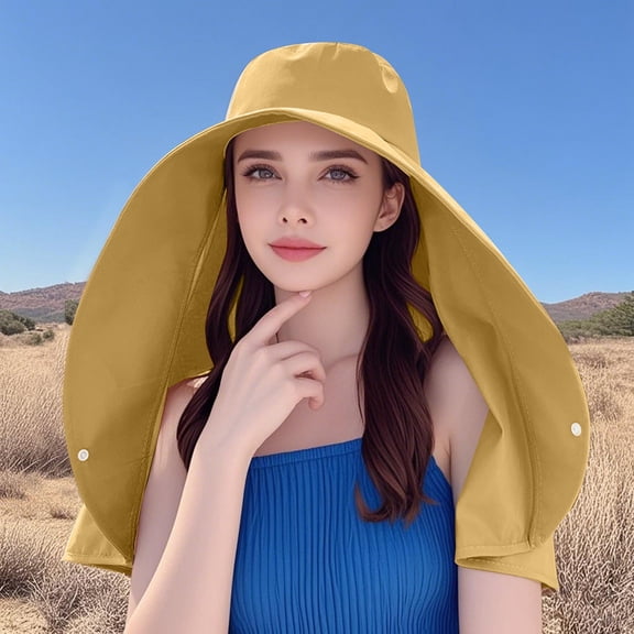 Outdoor Sun Hat Full Face Shawl Integrated Women's Summer Fisherman Neck Shield Cycling Travel Cap