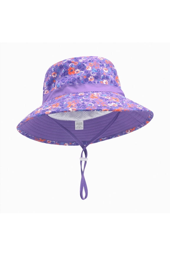 Outdoor Sun Hat Kids Adjustable Chin Strap Sun Protection Hats Winter Fall Spring Summer Spring Wide Brim Neck Flap Hat Cute Cartoon Outdoor Beach Bucket Cap Everyday Baseball,XS