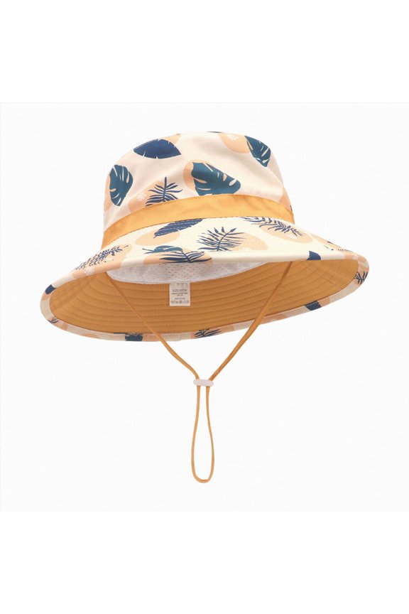 Outdoor Sun Hat Kids Adjustable Chin Strap Sun Protection Hats Winter Fall Spring Summer Spring Wide Brim Neck Flap Hat Cute Cartoon Outdoor Beach Bucket Cap Everyday Baseball,M