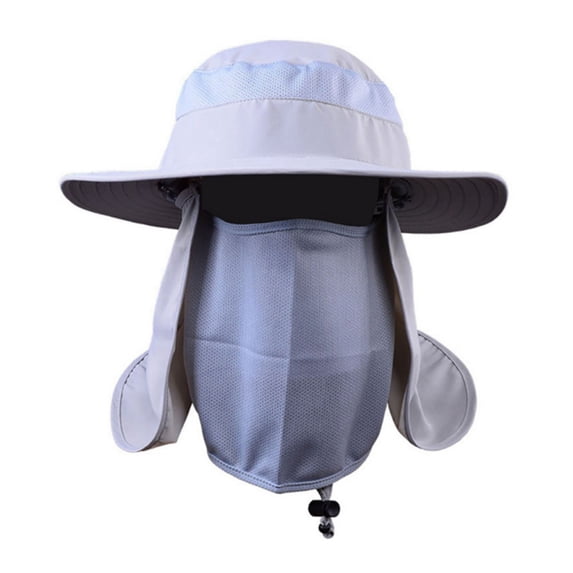Outdoor Sun Hat UPF 50 Protection Waterproof Fishing hat Face Cover Summer Neck Flap Hat