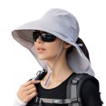 thumbnail image 1 of Outdoor Sun Hat Wide Brim UV Protection Breathable Lightweight Summer Hiking Fishing Hat, 1 of 4
