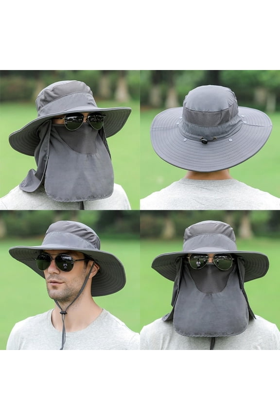 Outdoor Sun Hat for Men UPF 50+ UV Protective Hiking Fishing Hats Wide Brim Sun Hat for Women&Men (Army Green)