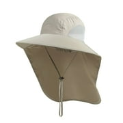 Outdoor Sun Hats for Men with 50+ UPF Protection Safari Cap Wide Brim Fishing Hat with Neck Flap, for Dad…
