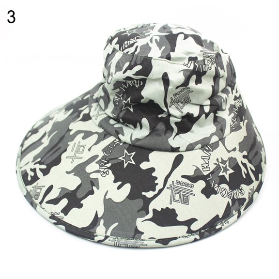 Outdoor Sun Hat with Neck Face Flap Fishing Hat UPF 50  UV Sun Protection Bucket Cap
