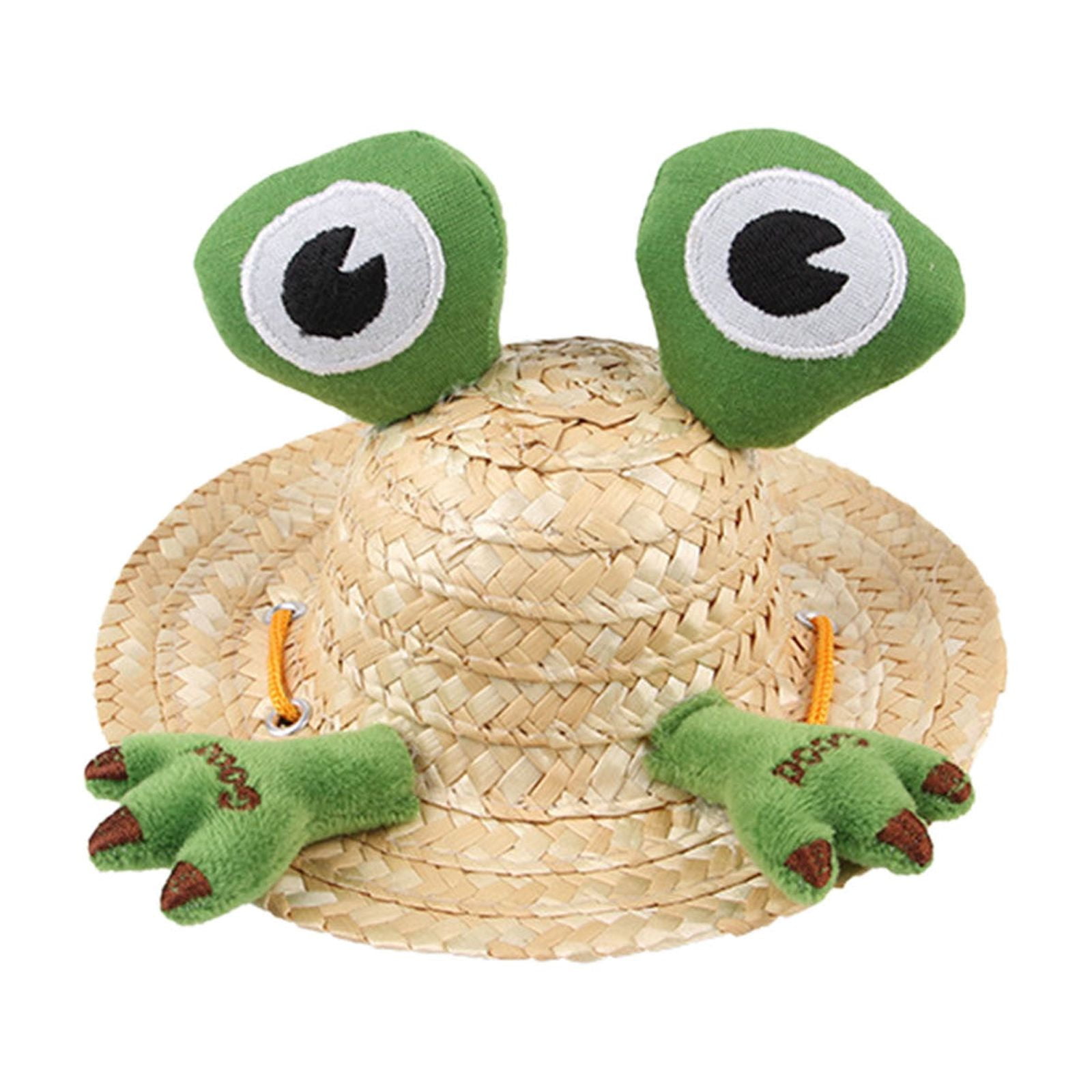Outdoor Sun Hood For Dogs Cat 2024 New Dog Cat Hat Woven Straw Hat Dog