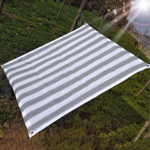 Outdoor Sun Shade Cloth for Patio Pergola Backyard - 39x79 Inch Rectangle Shade Sail with Heavy Duty Reinforced Metal Grommets - HDPE Sunblock Cover for Garden Deck Greenhouse Plants Protection