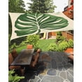 thumbnail image 1 of Outdoor Sun Shade Sail 12'x16', Green Botanical Patio Beach Shade Canopy Cloth Waterproof, Vintage Palm Leaves Tropical TearResistant & UV Protection Sun Sail for Backyard Garden Deck, 1 of 9