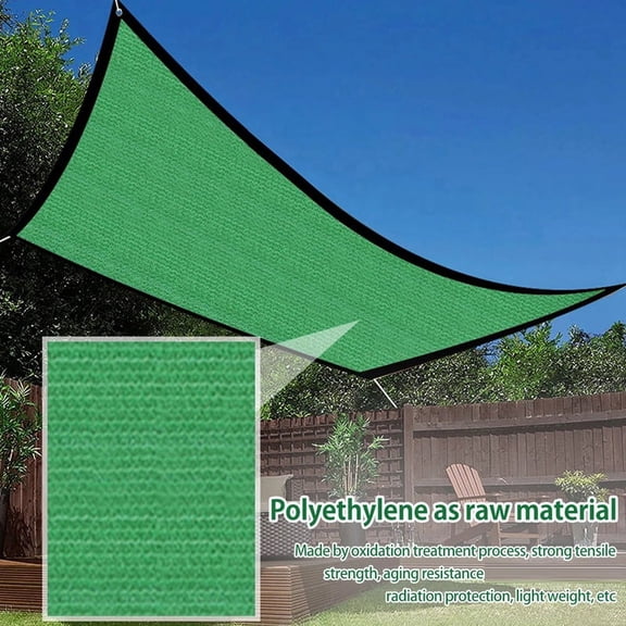 Outdoor Sun Shelter Balcony Sunshade Pool Shade Sail Awning Camping Shade Cloth for Canopy Garden Patio Plant Protectio