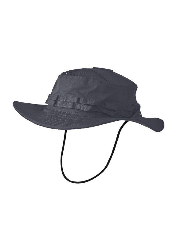 Outdoor Sun Shield Fisherman Hat with Wide Brim for Hiking And Casual Wear Breathable UPF Beret Style Cap Grey One Size