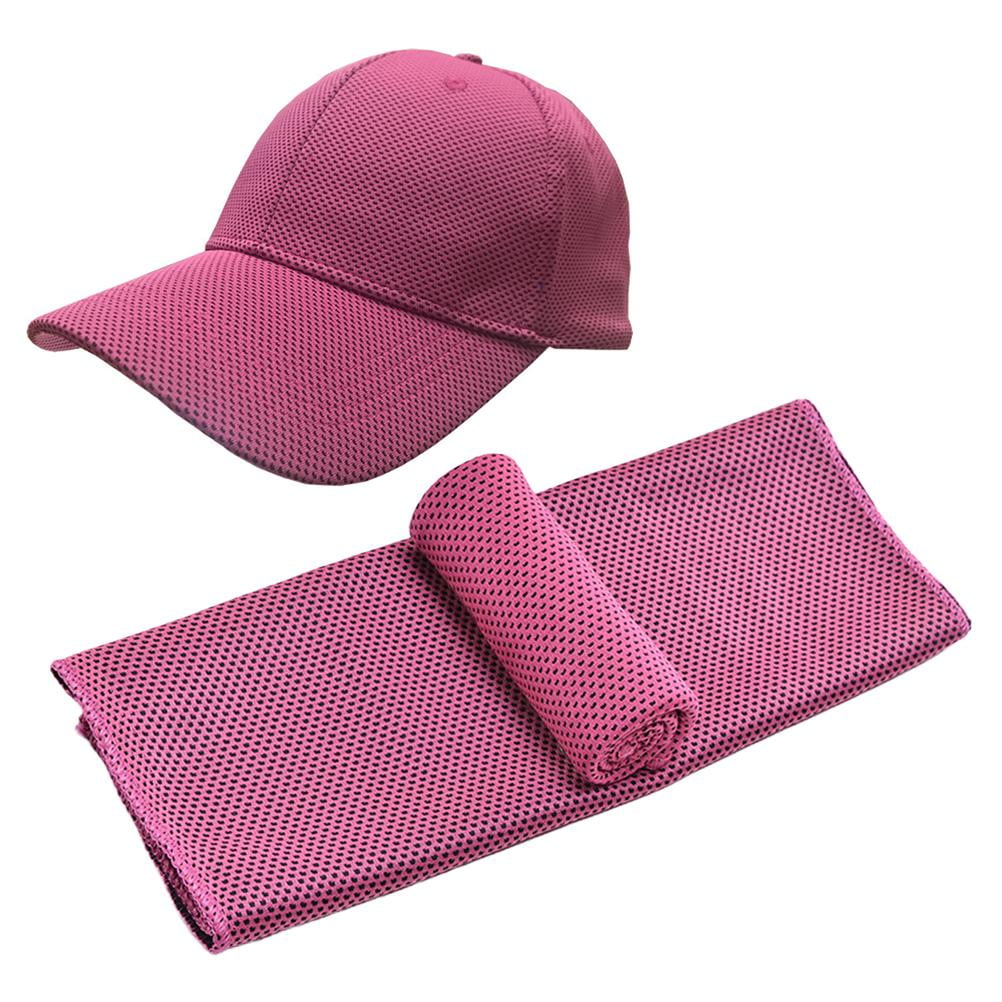 Outdoor Sun Visor Hats Baseball Caps Cold Feeling Ice Silk Baseball Cap  Lightweight Breathable Caps with Cold Towel 30x100cm for Cycling Climbing  Travelling 