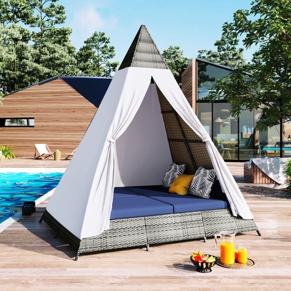 Outdoor Sunbed with Assembly Tools Included / Quick and Easy to Assemble