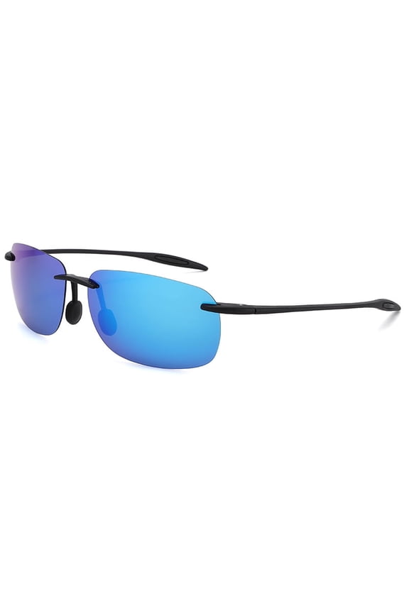 Outdoor Sunglasses Polarized Memory Flexible Frame Foldable Rimless UV Protection Classic Retro Designer Style for Cycling Running/Fishing/Golf/Cycling/Outdoor Activities