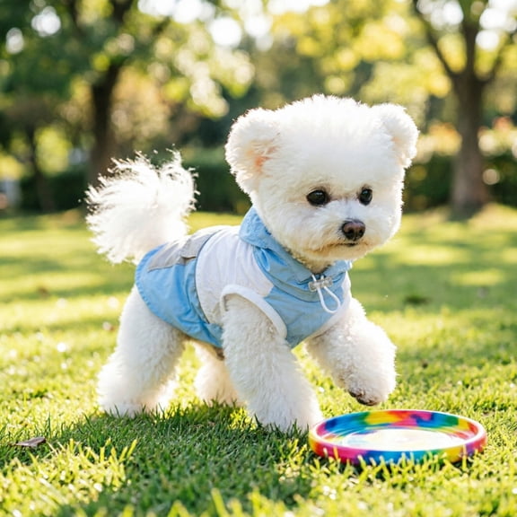 Outdoor Sunscreen Coat with Breathable Mesh, Lightweight Rainproof Jacket for Small to Medium Dogs and Cats