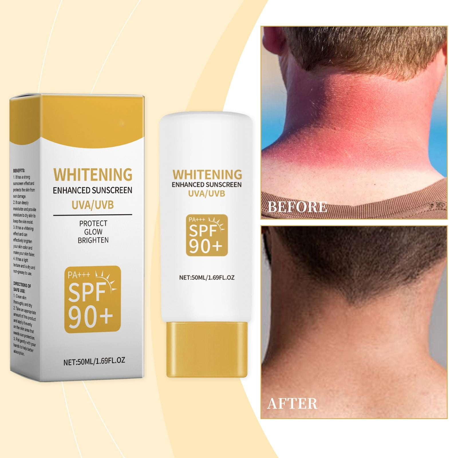 Outdoor Sunscreen Isolation Refreshing Moisturizing Sunscreen Lotion ...