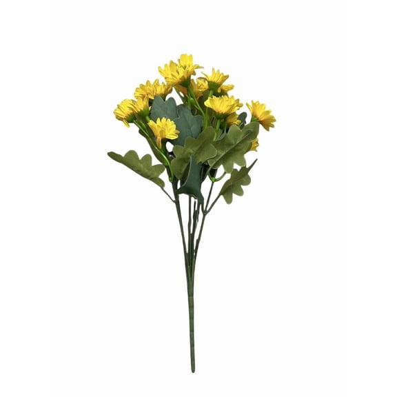 Outdoor Sunset Simulated Flowers 5 Bouquets UV Resistant Artificial Plants Mixed Color Faux Floral Arrangement Garden Home Wedding Party Decoration