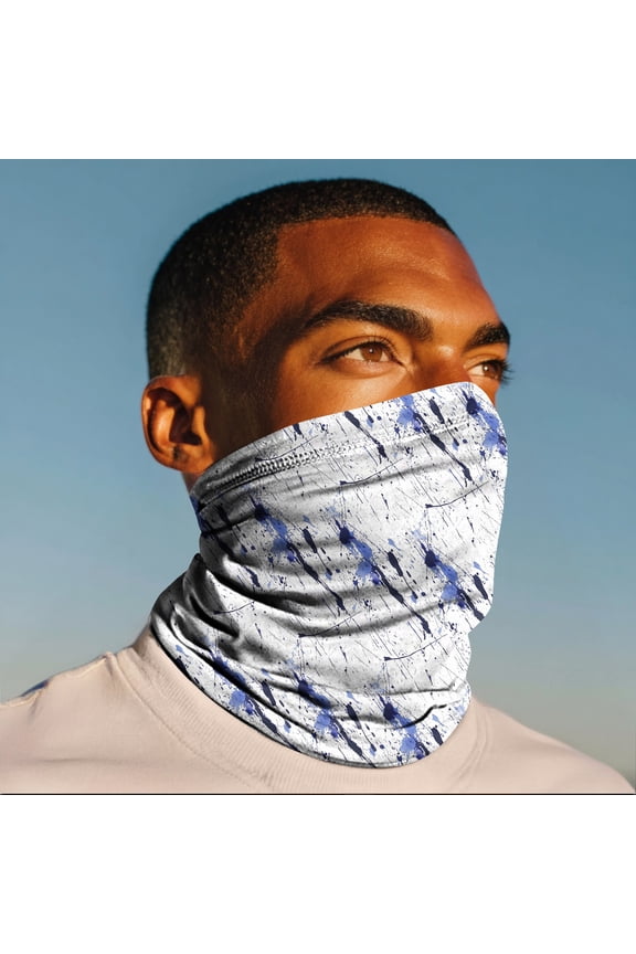 Outdoor Sunshade Cycling Mask, Thin Breathable Chiffon Face Mask Scarf, UV Protection Neck Wrap Turban for Summer, Dustproof Sun Gear, Versatile Gift(One Size,Light Gray)