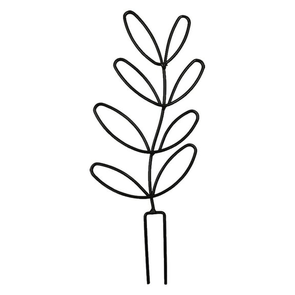 Outdoor Support Stand for Climbing Vines Flower Pot Holder Garden Arrangement Shelf with Natural Rattan Clip