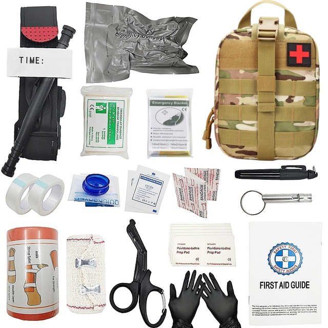 Outdoor Survival Gear Molle Bag Medical Emergency IFAK First Aid Kit ...