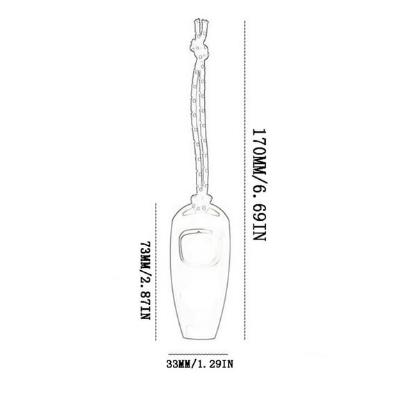 Outdoor Survival Whistle | Loud Emergency Safety Whistle for Camping, Hiking & Mountaineering | High-Vis Reflective Cord | Compact 2.87" Plastic Whistle | First Aid & Sports Equipment