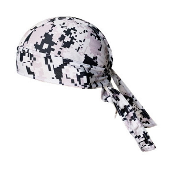 Outdoor Sweat Wicking Quickly Dry Cycling Bandana Adjustable Beanie Cap UV Protection Motorcycle Head Wrap
