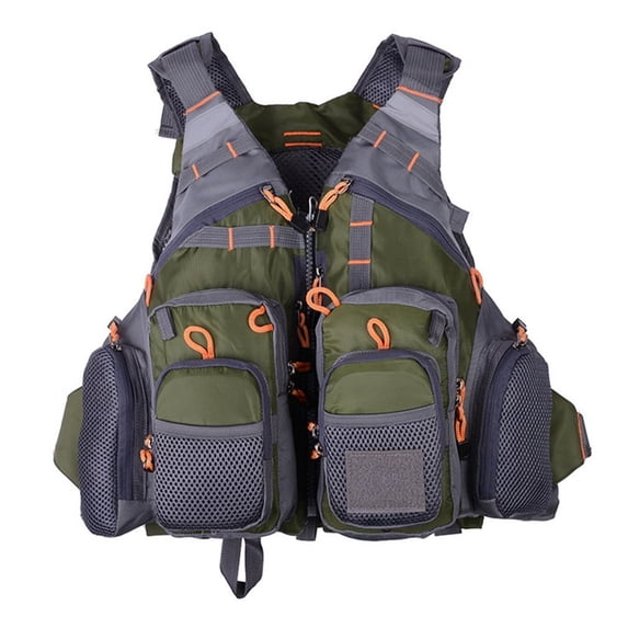 Outdoor Swimming Life Safety Sport Fishing Life Vest Men Breathable Jacket,Blue