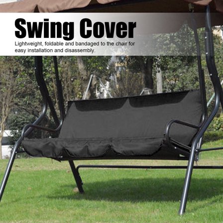 Outdoor Swing 3‑Seat Chair Waterproof Cushion Replacement for Patio Garden Yard