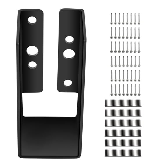 Outdoor Swing & Accent Beam Hangers, 24-Pack Concealed Brackets for 2x4s Weatherproof Powder Coated Q235 Steel Plate with Concealed Flange