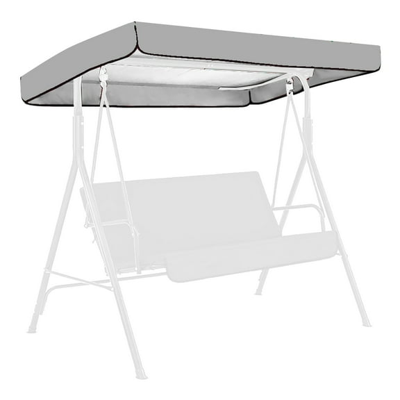 Outdoor Swing Canopy Cover Replacement UV Resistant Sun Shade Waterproof Top Cover for Porch,Patio Garden Swing Chairs 190T Polyester Coating Fabric Universal Fit for Hammock Outdoor Furniture