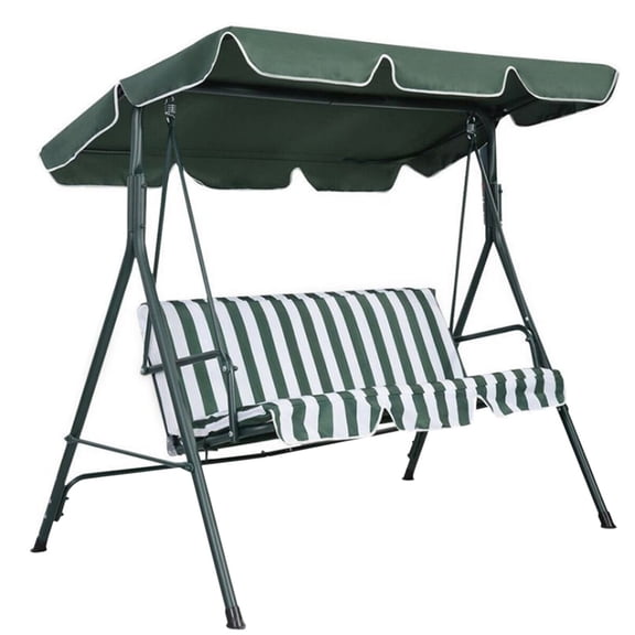 Outdoor Swing Canopy Replacement Cover, 64.57x44.88in Universal Porch Swing Canopy Replacement Top Waterproof Sunshade for Outdoor Garden Courtyard Patio