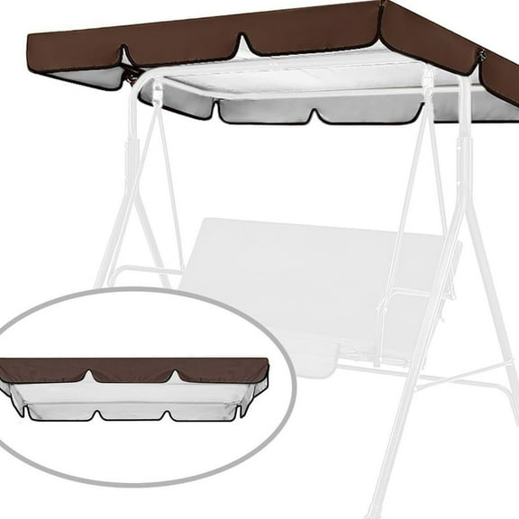 Outdoor Swing Canopy Replacement Top Cover Universal Yard Swing Cover 3 Seater