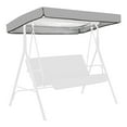 thumbnail image 1 of Outdoor Swing Chair Canopy Replacement, 75.2"x47.24" Universal Waterproof Cover for 2-3 Seater Porch Swings, Heavy Duty 190T Polyester Sun Shade with Anti-UV Protection, 1 of 6