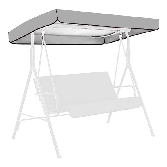 Outdoor Swing Cover Sun Shade 210D Polyester Lightweight Waterproof for Porch Patio Garden Swing Canopy Protector