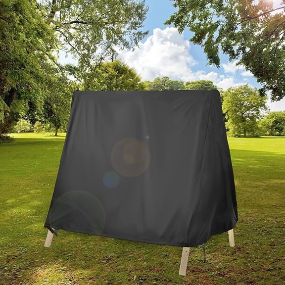 Outdoor Swing Cover Waterproof for  A Frame Glider Hammock Chair Protection Dust Rain Snow  Resistant Black 66x48.8x66 Inch