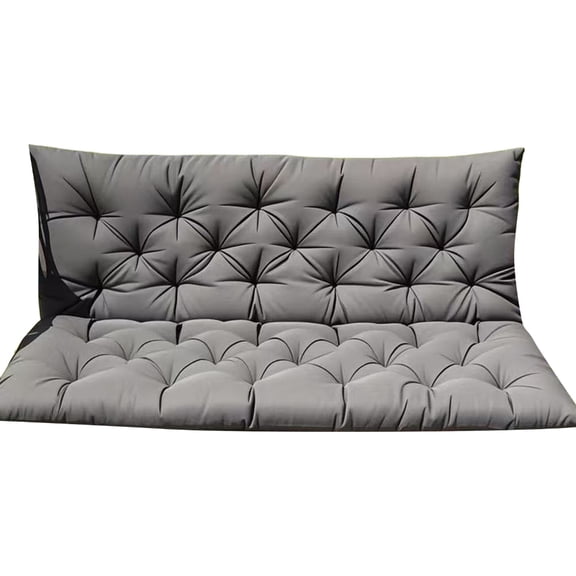 Outdoor Swing Cushion 60x40Inch Waterproofie Fabric Thickened Padding With Ties For Swing Chair Garden Furniture Seating