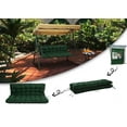 thumbnail image 1 of XXLYY Outdoor Swing Cushions, Swing Cushions 3 Seater Replacement with Backrest, Waterproof Thicken 4" Bench Cushion with Ties for Patio Porch Lawn and Garden, 1 of 8
