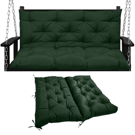 Outdoor Swing Cushions, Waterproof Bench Cushion 2-3 Seater, hickened Bench Cushion with Ties for Patio,Backyard,Garden and Lawn