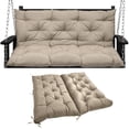 thumbnail image 1 of Outdoor Swing Cushions, Waterproof Bench Cushion 2-3 Seater, hickened Bench Cushion with Ties for Patio,Backyard,Garden and Lawn, 1 of 8