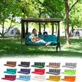thumbnail image 1 of Outdoor Swing Cushions,Waterproof Swing Cushions 3 Seater Replacement with Backrest,Outdoor Thickened Bench Cushion with Ties for Porch,Patio,Backyard,Garden (Lake Blue 60 * 40 in), 1 of 16