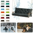 thumbnail image 1 of Outdoor Swing Cushions, Waterproof Thicken Porch Swing Cushions with Ties, 2-3 Seater Patio Swing Replacement Cushion for Backyard, Lawn and Garden（Dark gray-40*70in）, 1 of 6